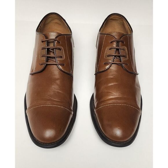 Guess GM Nelton-R Men\'s Faux Leather Brown Oxford Dress Shoes Size 12 main image 10